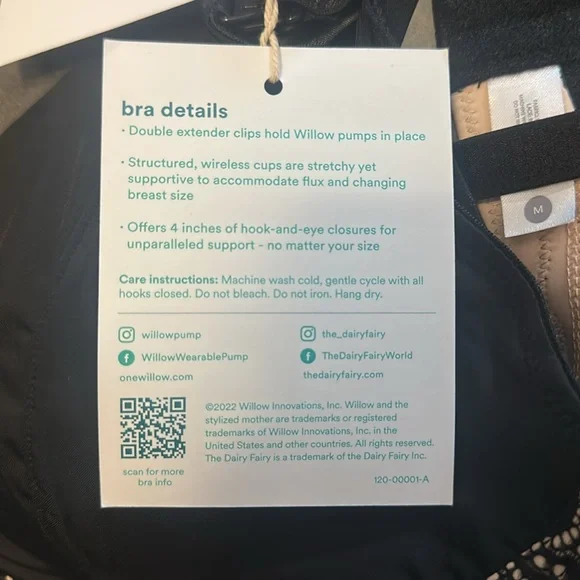 Willow - The Luxe - Pumping Bra - Breastfeeding Bra - Lace Trim - Large NWT - Picture 2 of 2